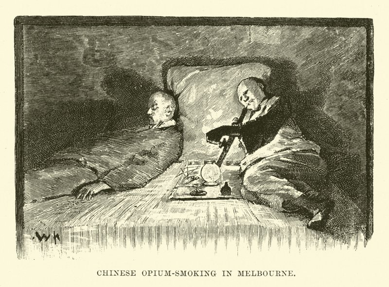 Chinese Opiumrook in Melbourne door English School
