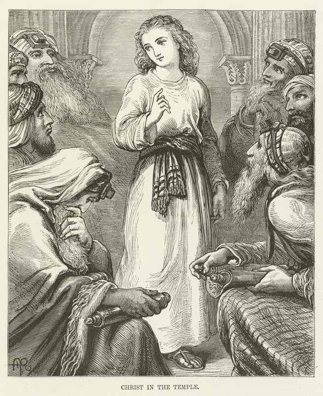 Christus in de Tempel door English School