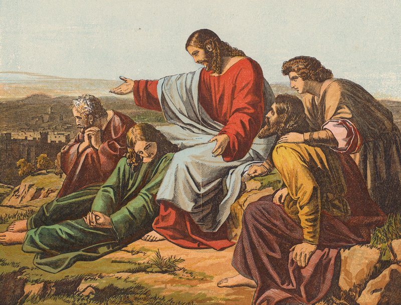 Christus huilt over Jeruzalem door English School