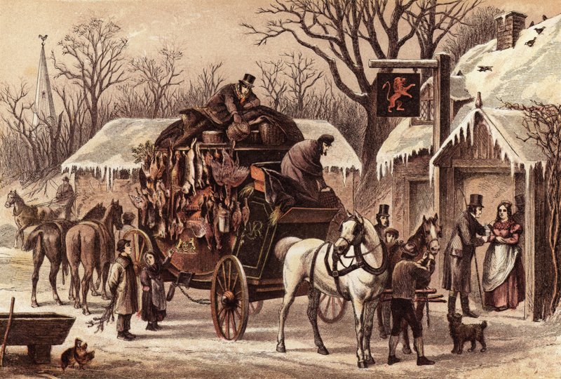Kersttijd op de weg door English School