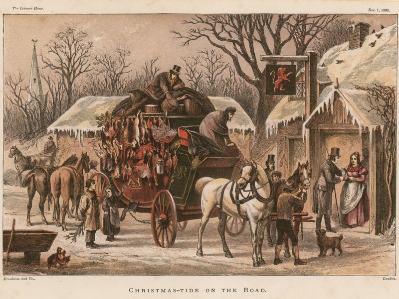 Kersttijd op de weg door English School
