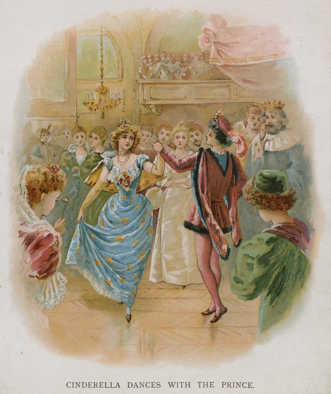 Assepoester danst met de prins door English School