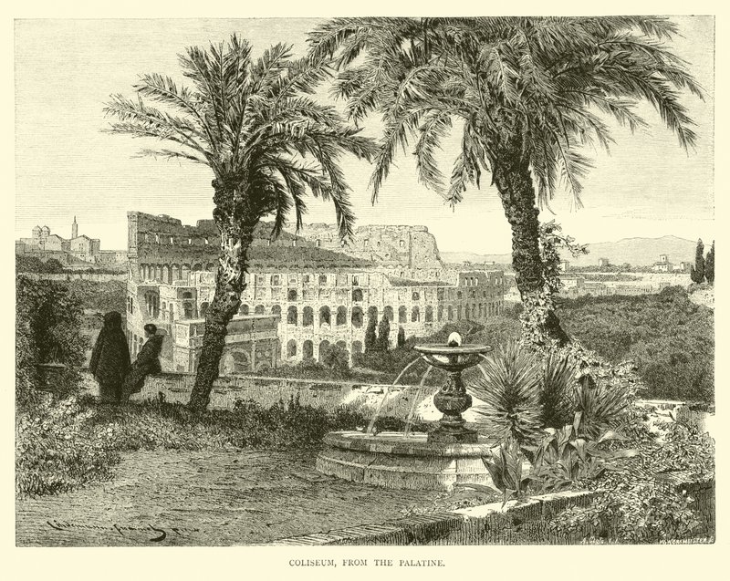 Colosseum, vanaf de Palatijn door English School