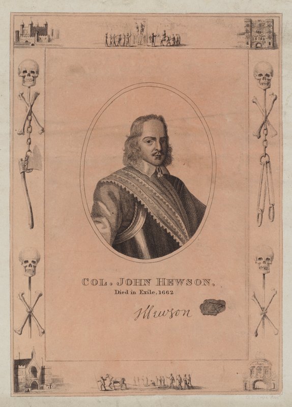 Kolonel John Hewson, stierf in ballingschap, 1662 door English School