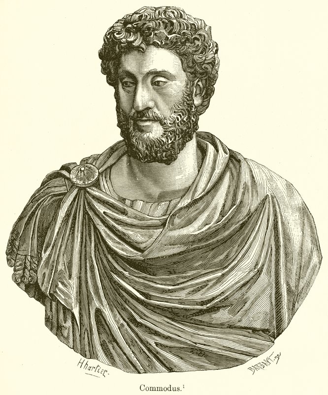 Commodus door English School