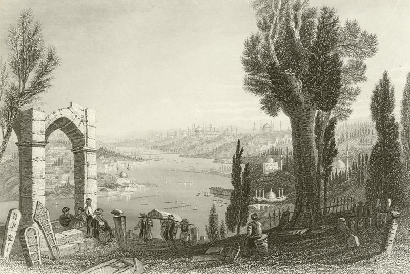 Constantinopel, (en de Gouden Hoorn) door English School