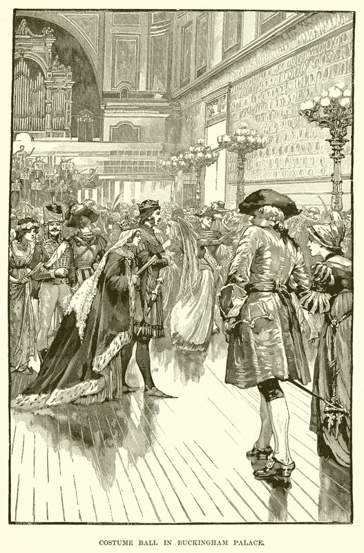 Kostuumbal in Buckingham Palace door English School