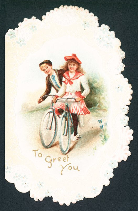 Stel fietst door English School