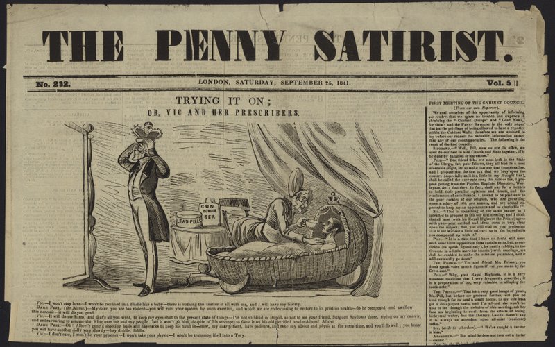 Omslag van The Penny Satirist door English School