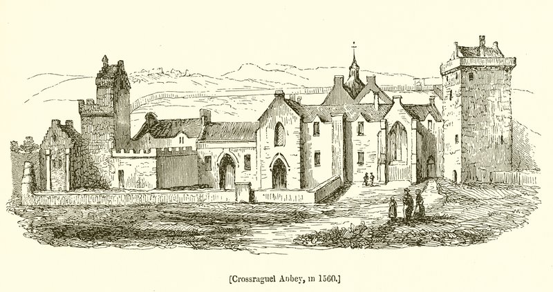 Abdij van Crossraguel in 1560 door English School