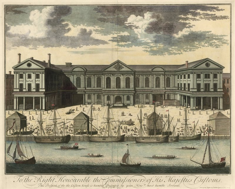 Douanehuis, Londen door English School