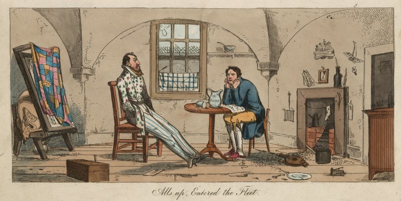 Dashall en Lubin in de Fleet Prison door English School