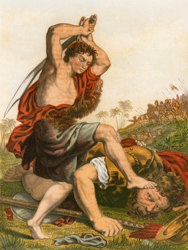 David doodt Goliath door English School