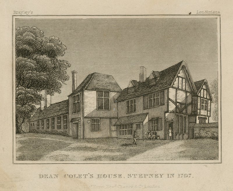 Dean Colets Huis in Stepney door English School