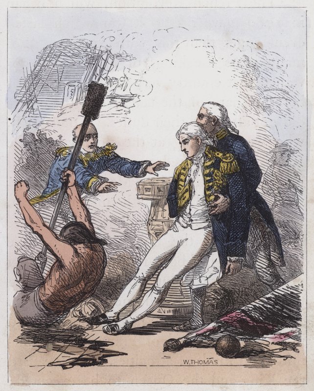 De dood van Lord Nelson door English School