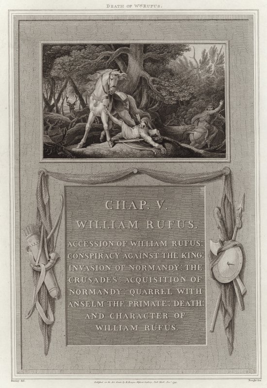Dood van Willem Rufus door English School