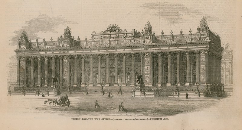 Ontwerp voor het Ministerie van Oorlog door English School