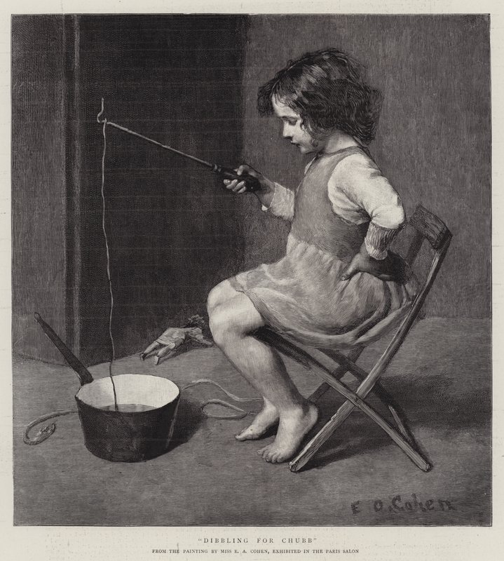 Dibbling voor Chubb (gravure) door English School