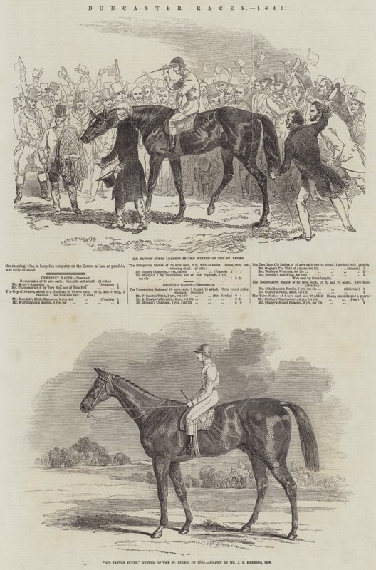 Doncaster Races door English School