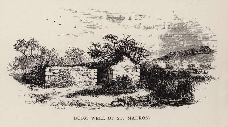 Doom Well van St Madron (gravure) door English School