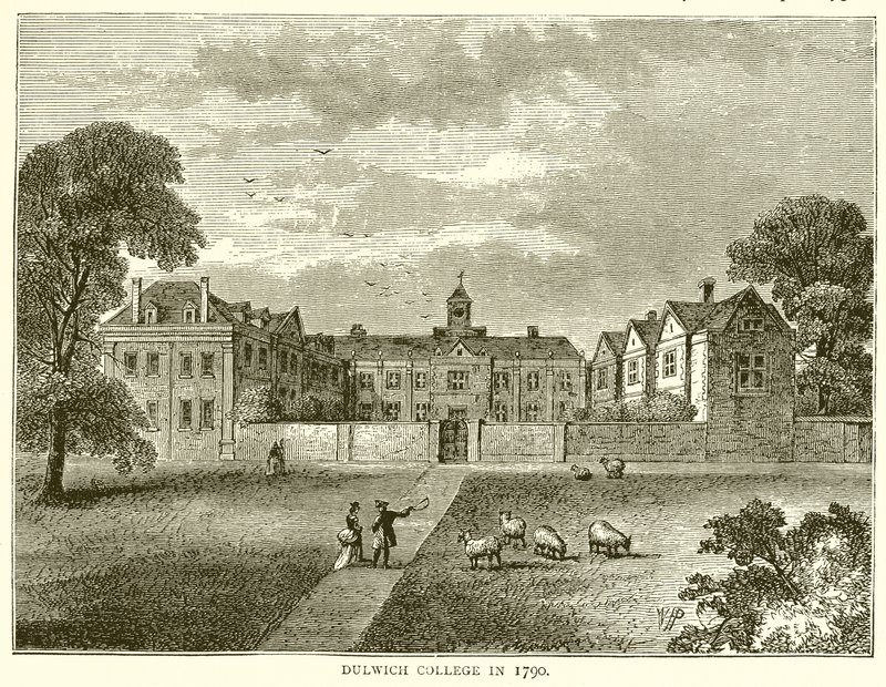 Dulwich College in 1790 door English School
