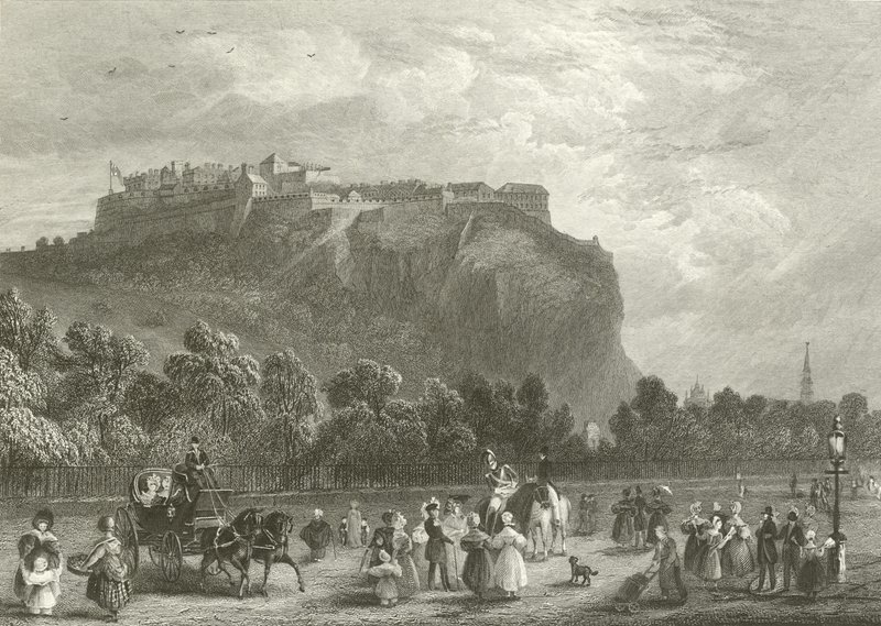 Edinburgh Castle vanaf Princes Street door English School