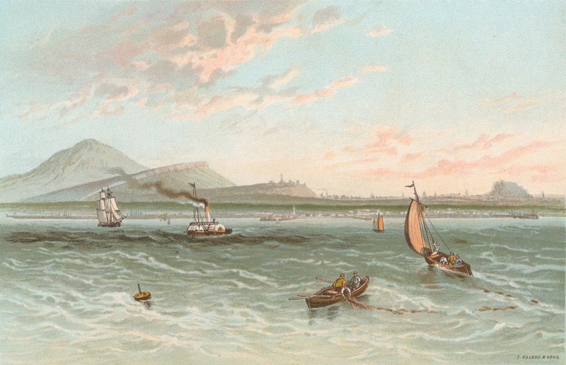 Edinburgh vanaf de Firth of Forth door English School
