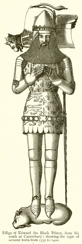 Beeld van Edward de Zwarte Prins door English School