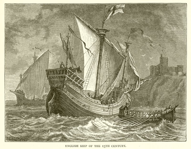 Engels Schip uit de 15e Eeuw door English School