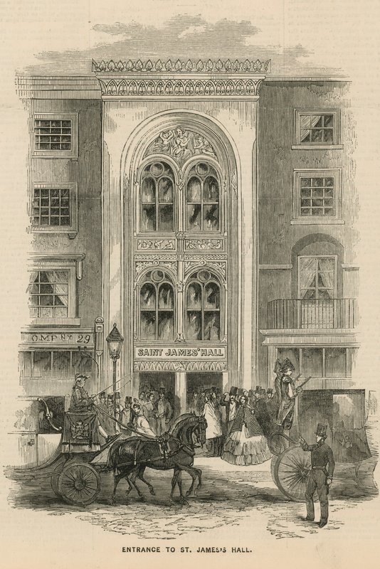 Ingang van St Jamess Hall door English School