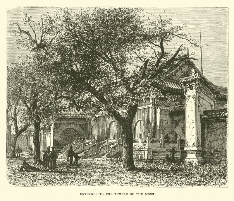Ingang van de Tempel van de Maan door English School