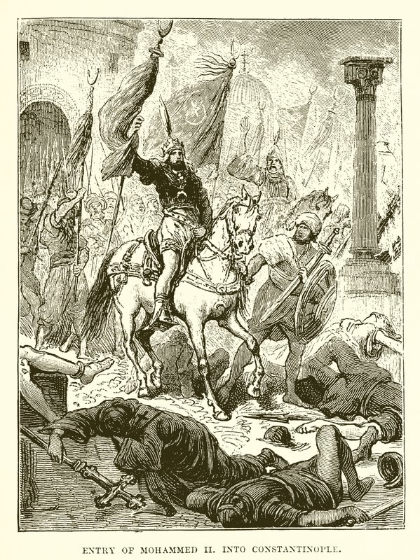 Intocht van Mohammed II in Constantinopel door English School