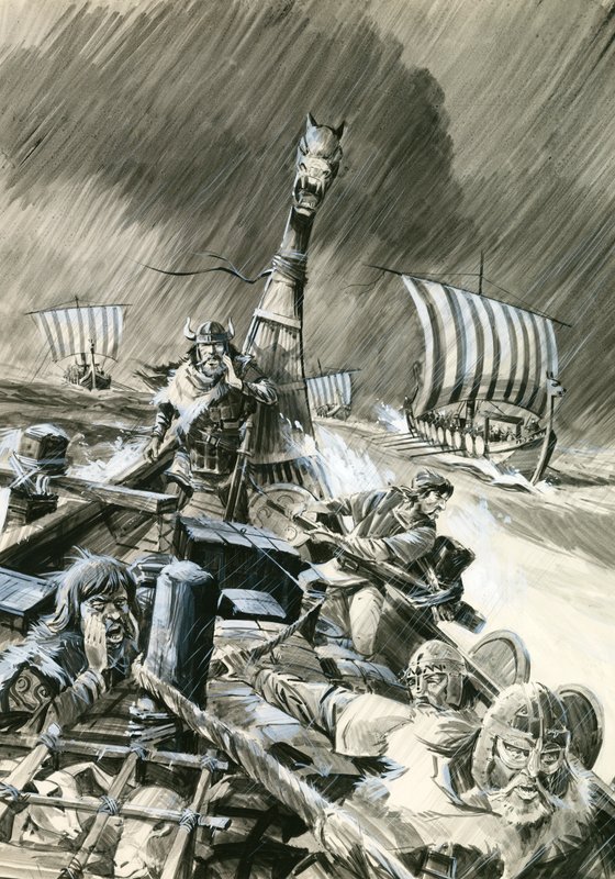 De reis van Erik de Rode in 986AD door English School