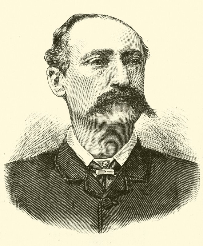 Ernest Giles (gravure) door English School