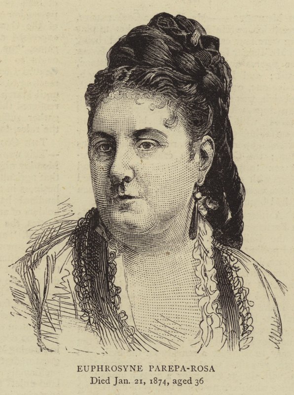 Euphrosyne Parepa-Rosa (gravure) door English School