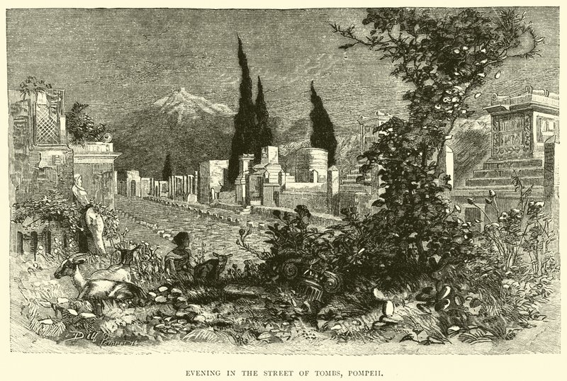 Avond in de Straat der Graven, Pompeii door English School