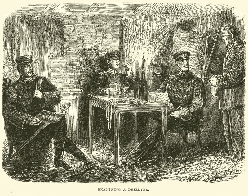 Onderzoek van een deserteur, februari 1871 door English School