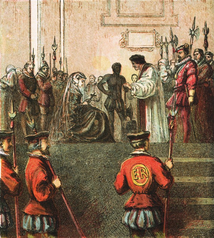 Executie van Mary, Queen of Scots door English School