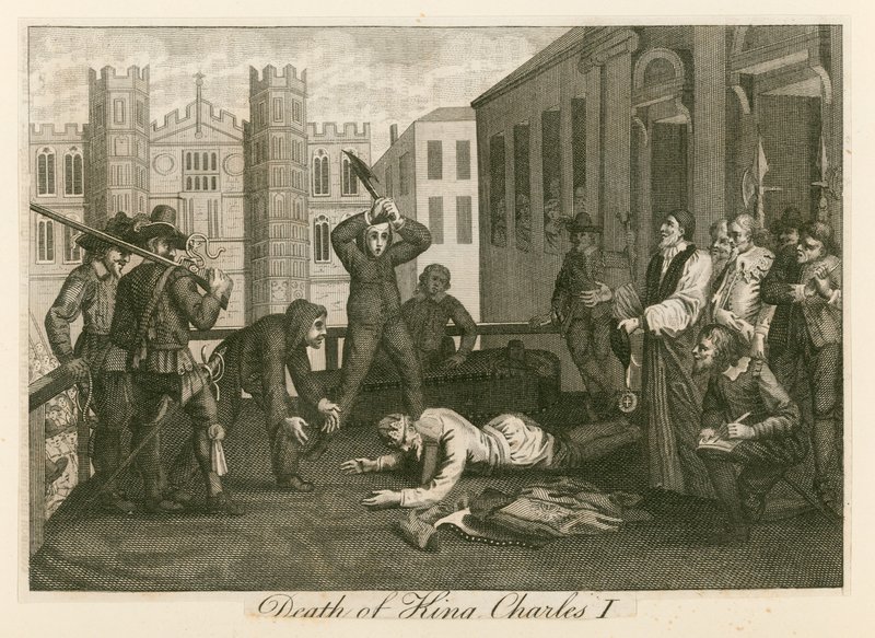 Executie van koning Karel I in Whitehall door English School