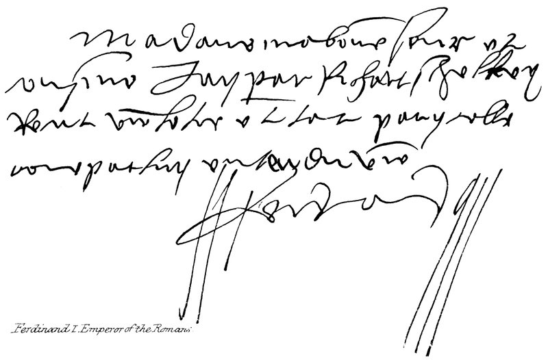 Ferdinand I Keizer van de Romeinen door English School