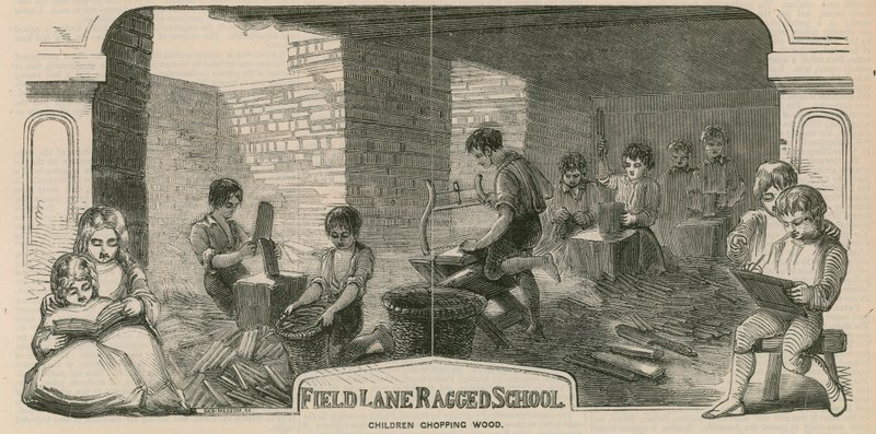 Field Lane Ragged School door English School