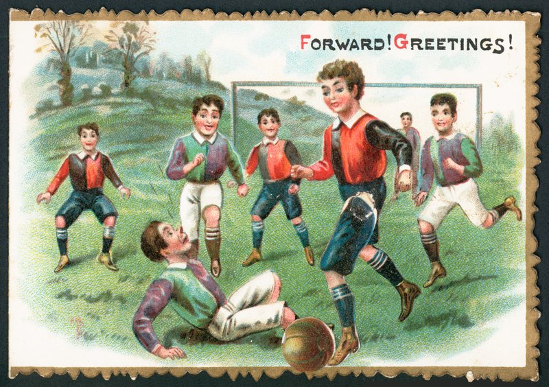 Voetbalwedstrijd (Vooruit! Groeten!) door English School
