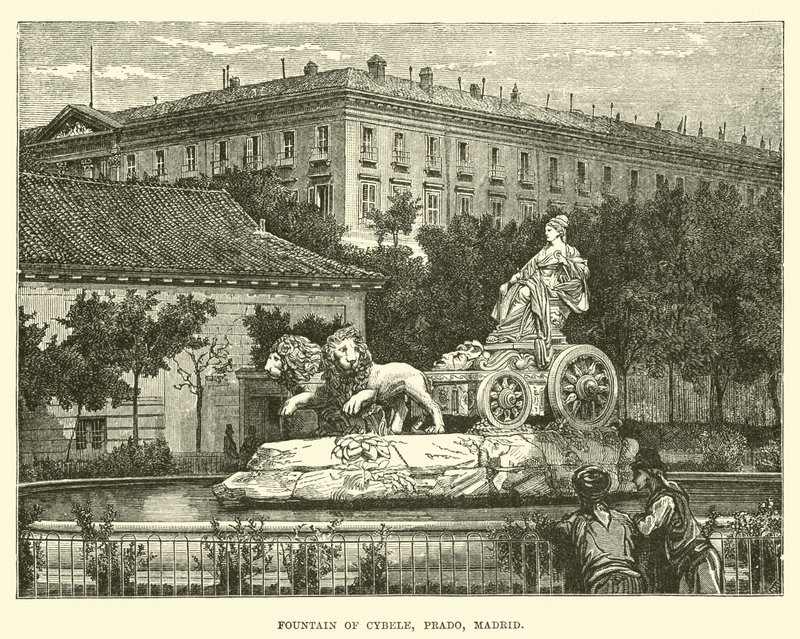Fontein van Cybele, Prado, Madrid door English School