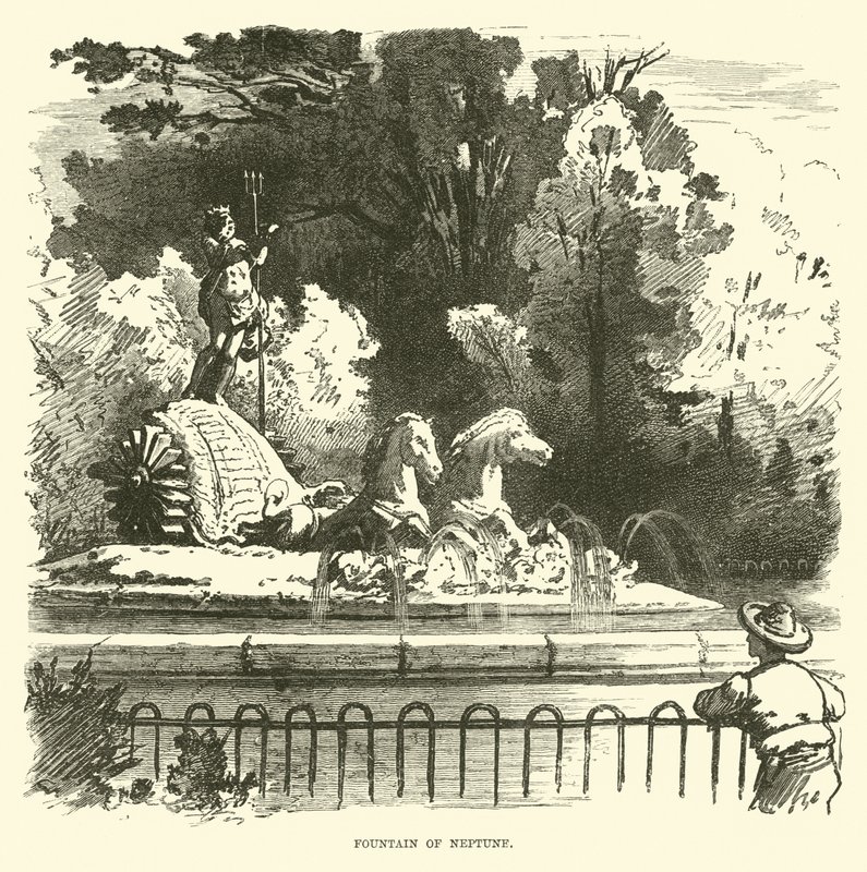 Fontein van Neptunus door English School