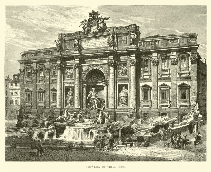 Trevifontein, Rome door English School