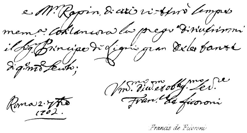 Francis de Ficoroni door English School