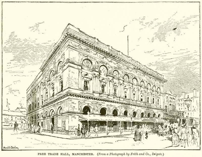 Free Trade Hall, Manchester door English School