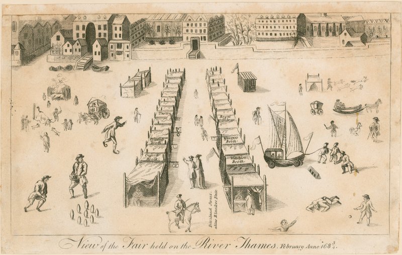 Frost Fair van 1683-84 door English School