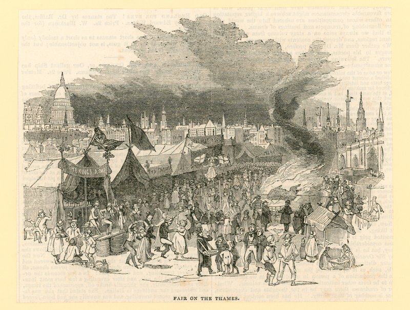 Frost Fair van 1814 door English School