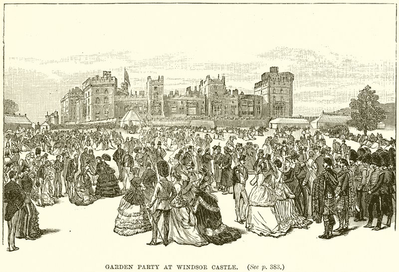 Tuinfeest bij Windsor Castle door English School